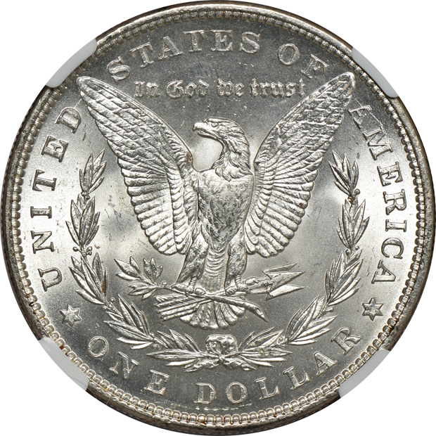 1885, 1897, and 1900, all NGC MS-65 CAC