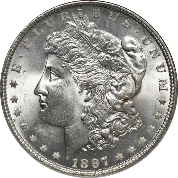 1885, 1897, and 1900, all NGC MS-65 CAC