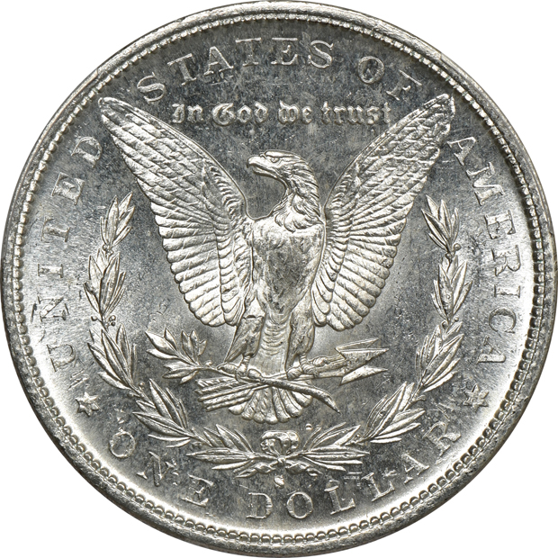 1882-S MS-63, 1882-S MS-65, and an 1887 MS-66, all PCGS CAC