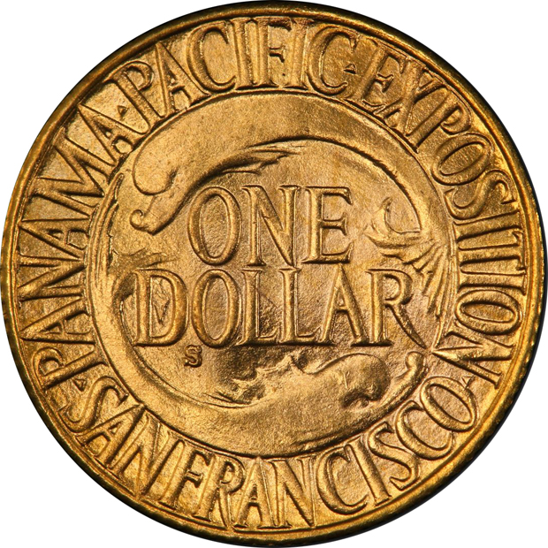 1915-S $1 Panama-Pacific PCGS MS-65 CAC