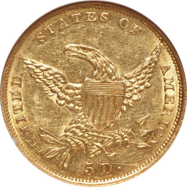 1834 Classic, Plain 4 NGC AU-58
