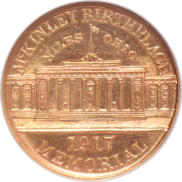 Four $1 gold commemoratives certified by NGC