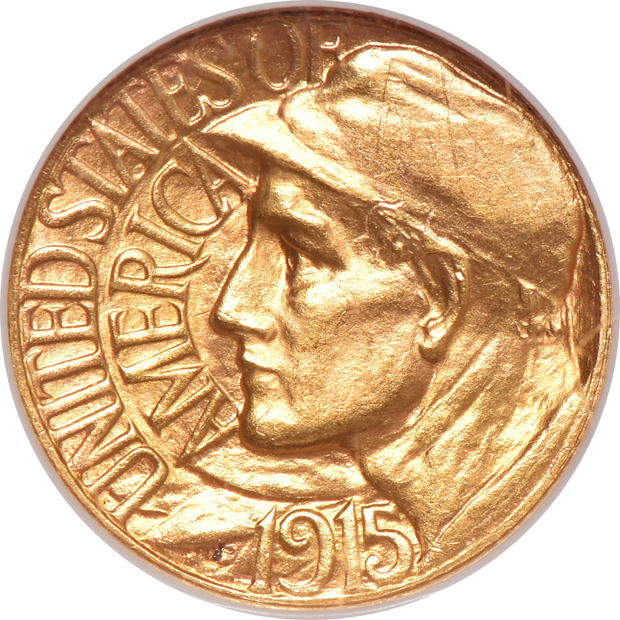 Four $1 gold commemoratives certified by NGC