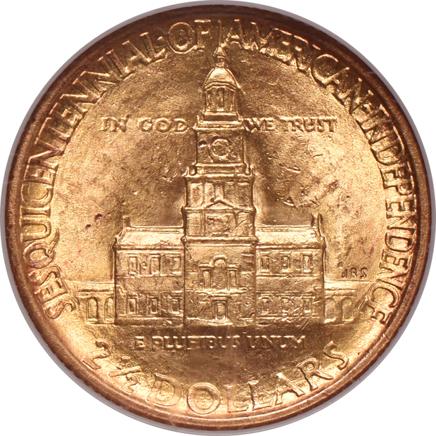 1903 $1 Louisiana Purchase McKinley MS-61 CAC, 1916 $1 McKinley AU-58 CAC, and a 1926 $2.50 American Sesquicentennial MS-64, all NGC