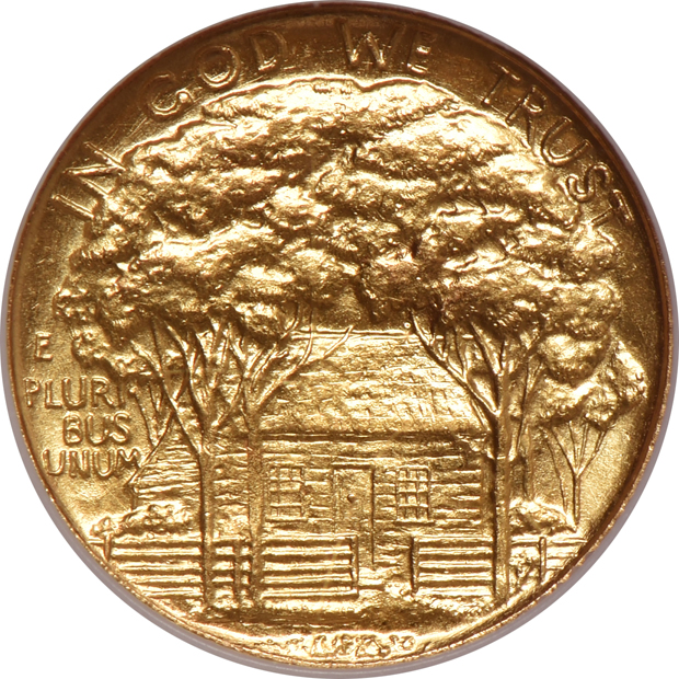 1922 $1 Grant Memorial with star MS-62, and a $1 1922 Grant Memorial MS-62 CAC, both NGC