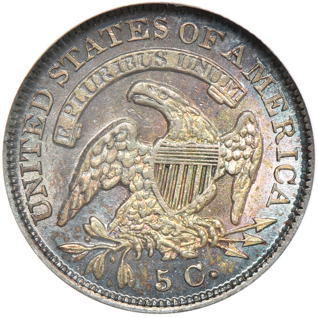 1835 Large Date Small 5C NGC MS-63 (no line) CAC