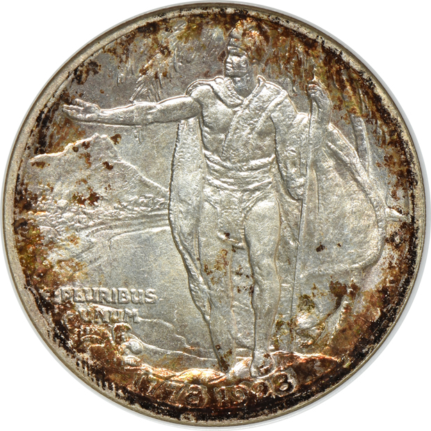 1928 Hawaiian NGC MS-64 (no line) CAC