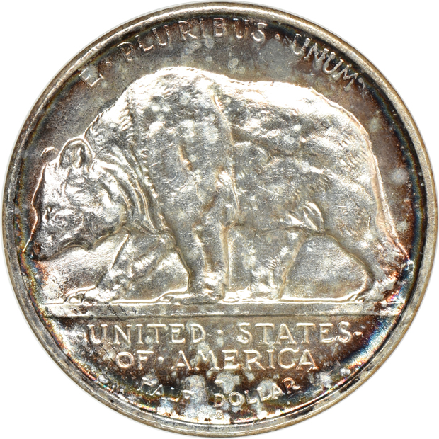 1925-S California MS-64, 1927 Vermont MS-65, and a 1936 Delaware MS-65, all NGC GOLD CAC