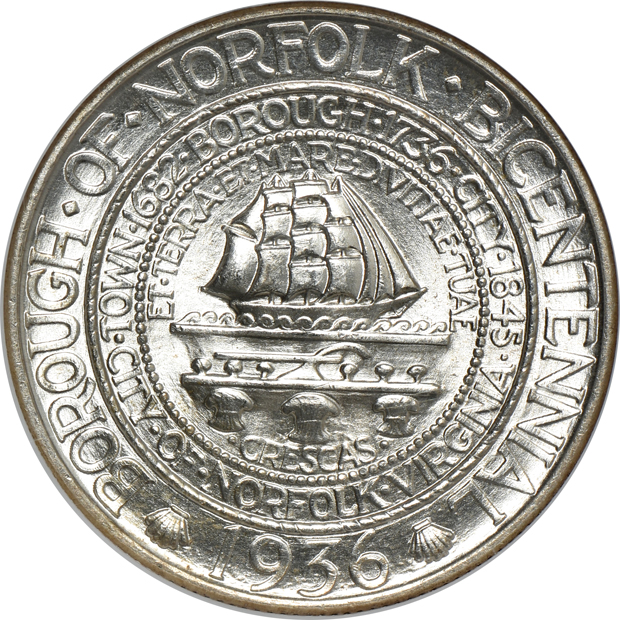 1935-D Texas, 1936 Norfolk, and a 1936 Wisconsin, all NGC MS-67 CAC