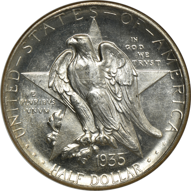 1935-D Texas, 1936 Norfolk, and a 1936 Wisconsin, all NGC MS-67 CAC