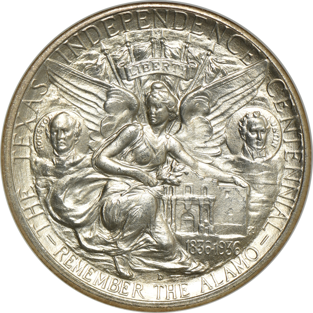 1935-D Texas, 1936 Norfolk, and a 1936 Wisconsin, all NGC MS-67 CAC