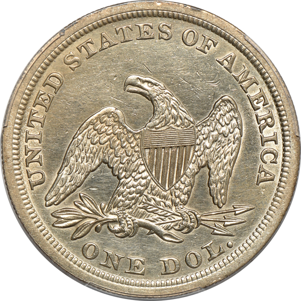 1853 PCGS AU details/stained