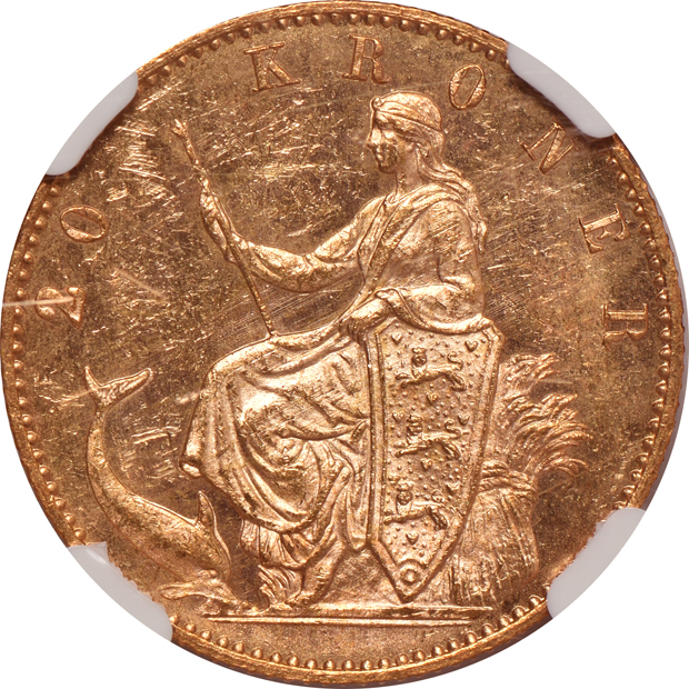 Denmark - 1900-HC VBP 20 kroner - NGC MS-63