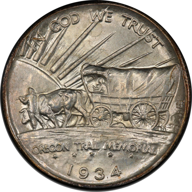 1934-D Oregon PCGS MS-66+ CAC