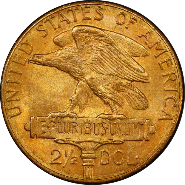 1915-S $2.50 Panama-Pacific PCGS MS-66 CAC