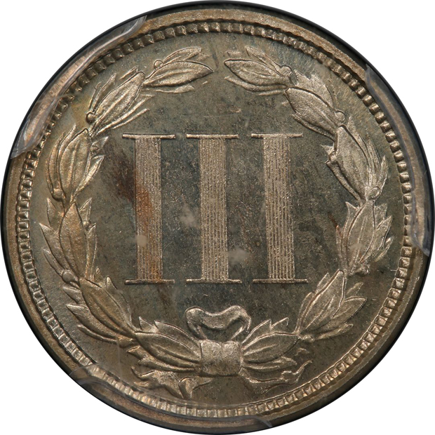 1873 Closed 3 PCGS PR-66CAM CAC