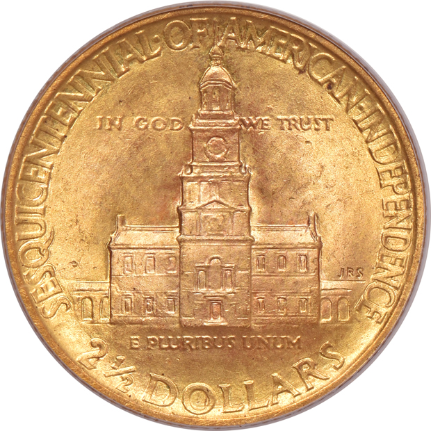 1926 $2.50 Sesquicentennial PCGS MS-66
