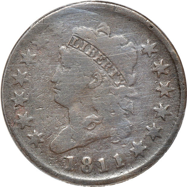 1809 F-15 details/scratched/burnished, 1811 VG-8, and an 1812 Large Date VG-8 details/corroded, all ANACS
