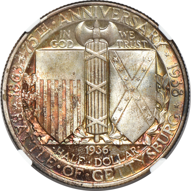 1936 Gettysburg NGC MS-67+ CAC