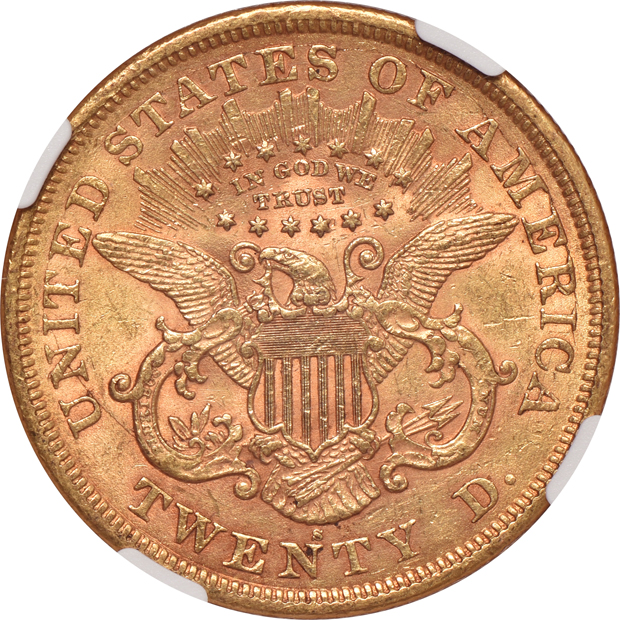 1868-S NGC AU-55