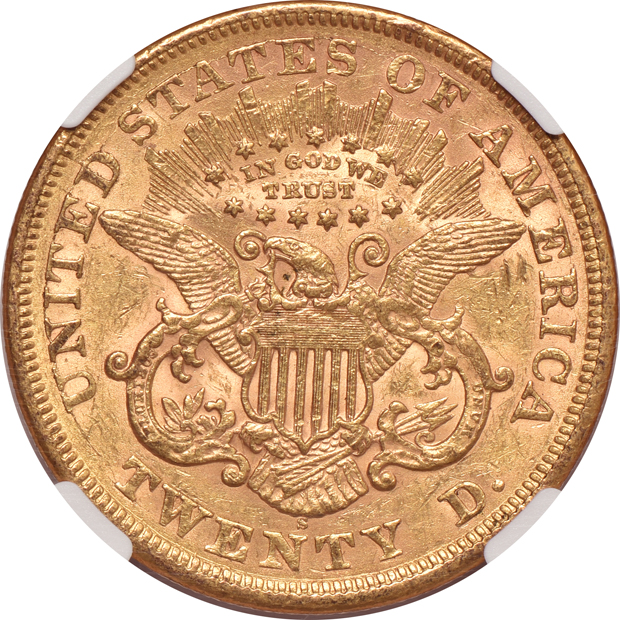 1868-S NGC AU-58