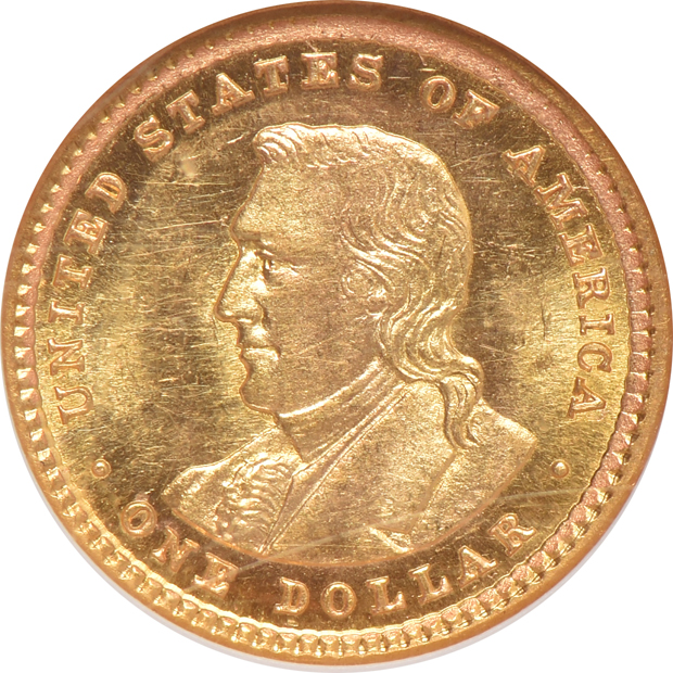 1904 $1 Lewis & Clark NGC MS-63