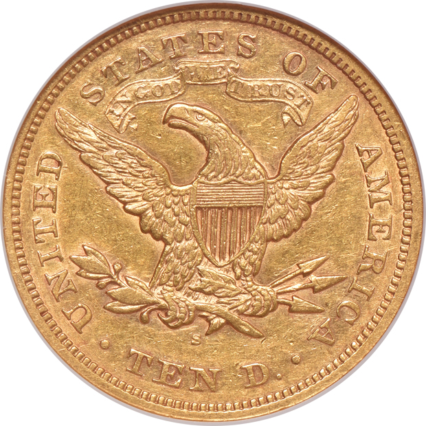 1869-S NGC AU-55