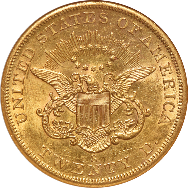 1855-S NGC AU-55
