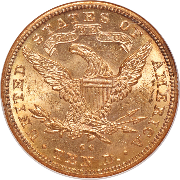 1890-CC NGC MS-61