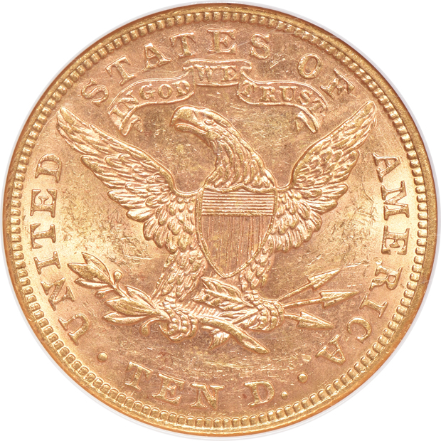 1885-S, 1897, and 1901-S, all NGC MS-62