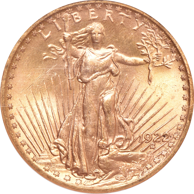 1922 FS-801 Doubled Die Reverse, plus two 1922, all NGC MS-64