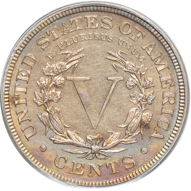 Four Proof Liberty Head nickels, all PCGS (green label) CAC