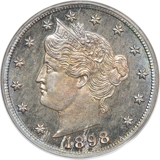 Four Proof Liberty Head nickels, all PCGS (green label) CAC