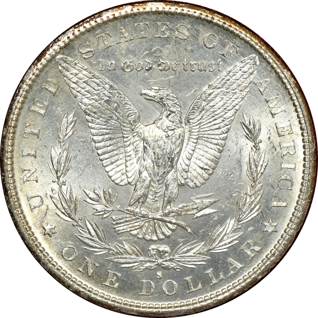 1880-S Redfield, 1885-O Paramount, and an 1887-S Redfield, as described