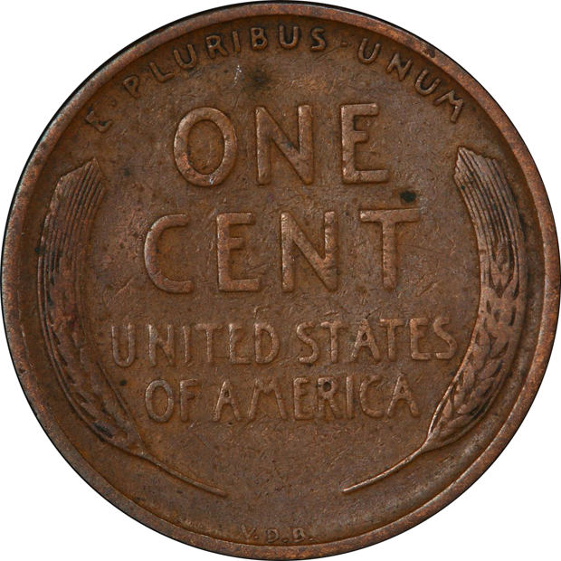 1909-S VDB Lincoln PCGS F-12
