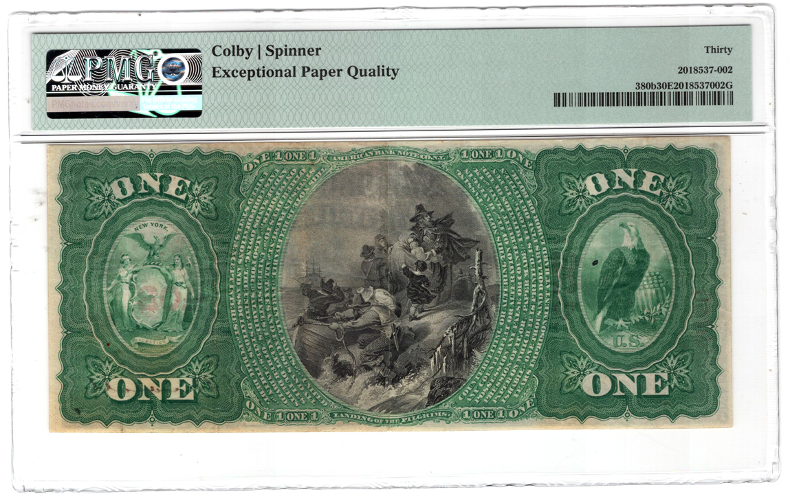 Original Series $1 - Port Chester, NY Charter #402 - PMG VF-30 EPQ