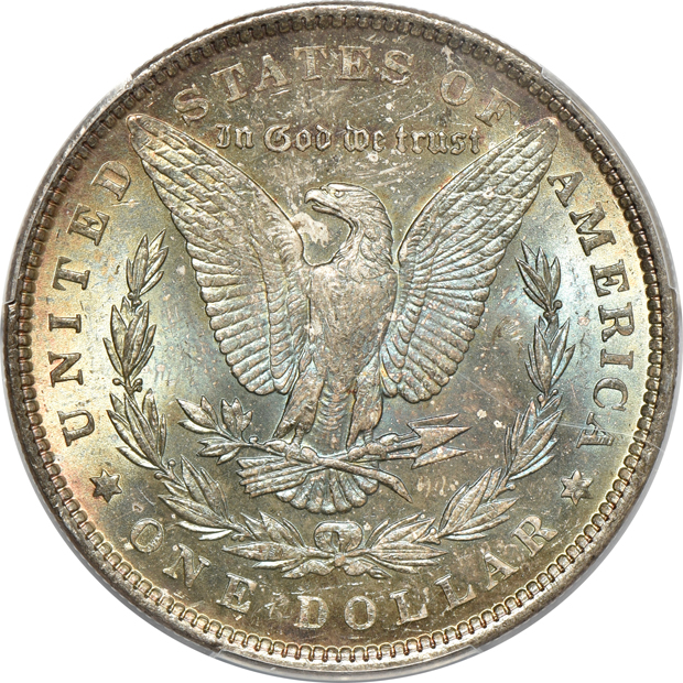 1880-S and two 1897, all PCGS MS-65