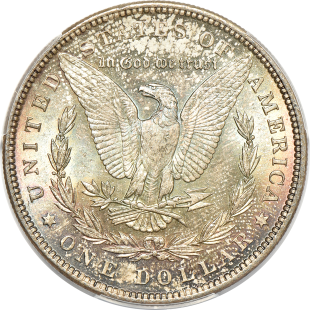 1880-S and two 1897, all PCGS MS-65