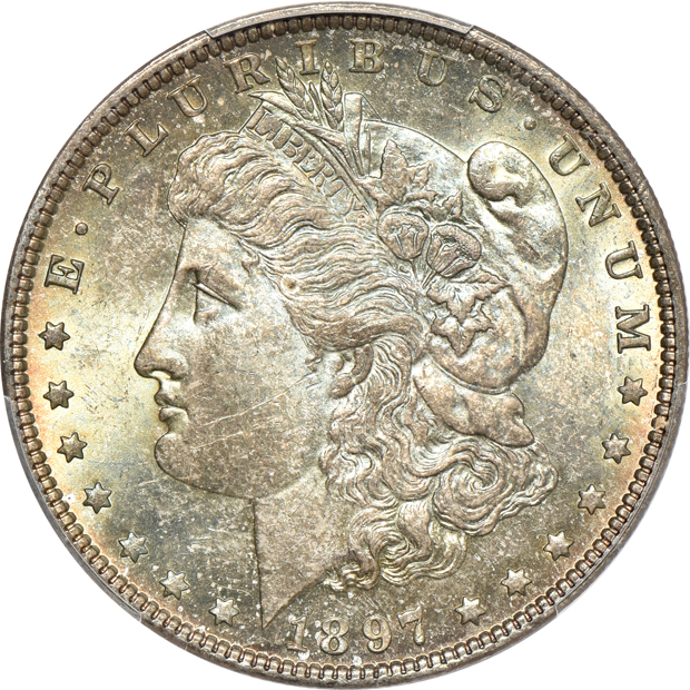 Four 1897, all PCGS CAC