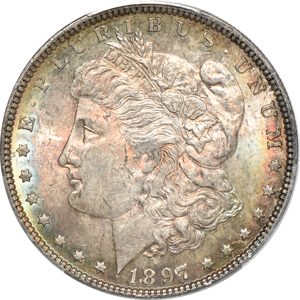 Four 1897, all PCGS CAC