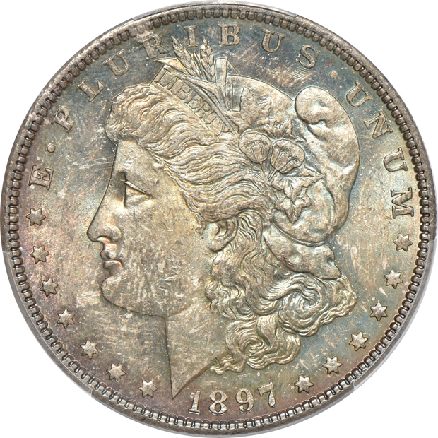 Four 1897, all PCGS CAC