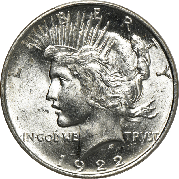 Six 1922-D PCGS MS-64 CAC