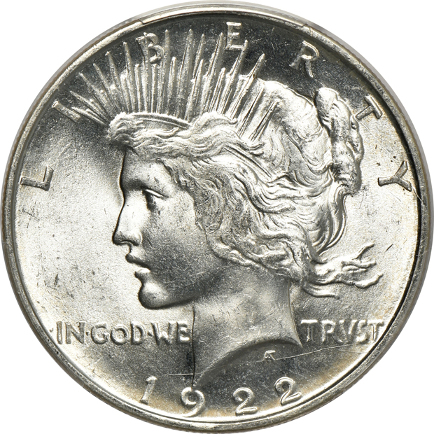 Six 1922-D PCGS MS-64 CAC