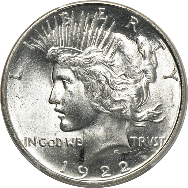 Six 1922-D PCGS MS-64 CAC