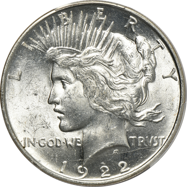 Six 1922-D PCGS MS-64 CAC