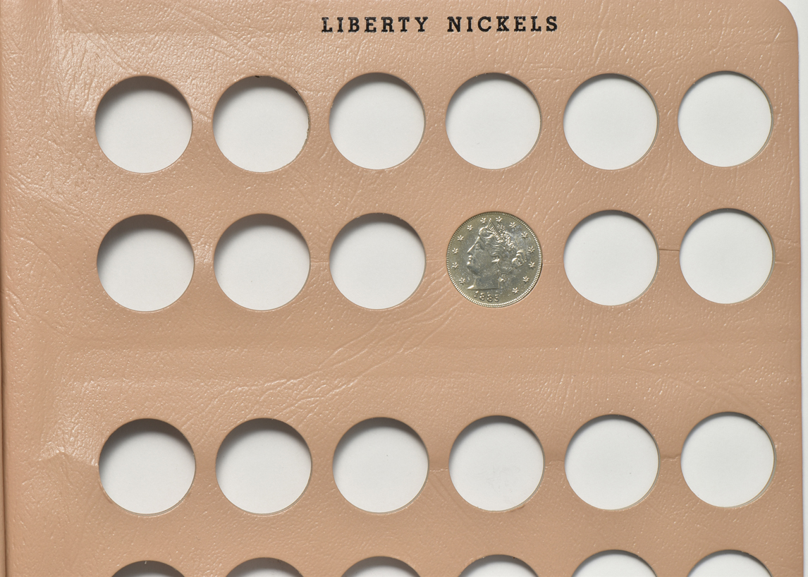 Collection of Liberty nickels in a Dansco 7111 album