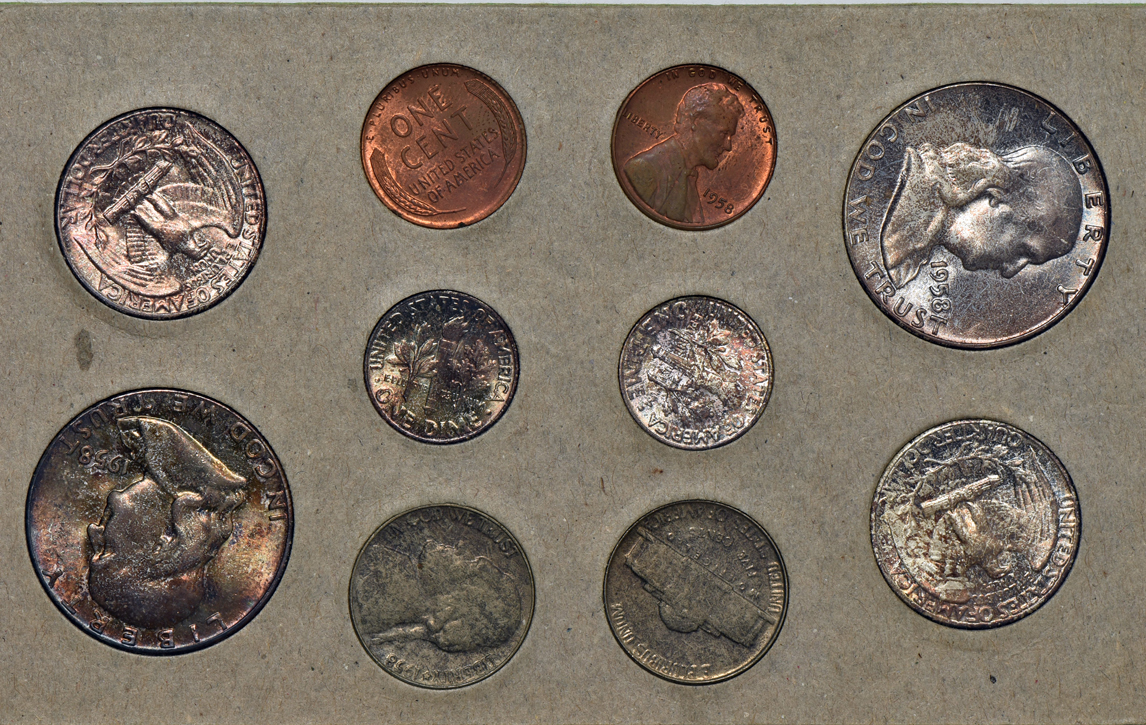 1954, 1956, 1957, and 1958 Mint Sets