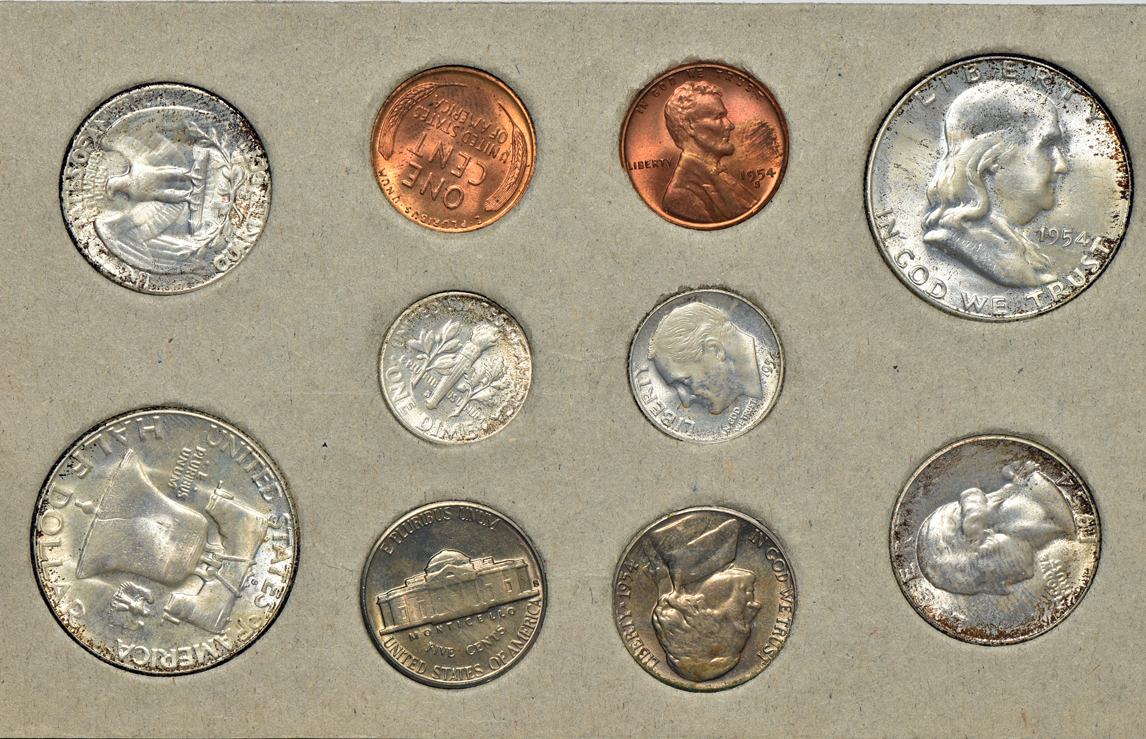 1954, 1956, 1957, and 1958 Mint Sets