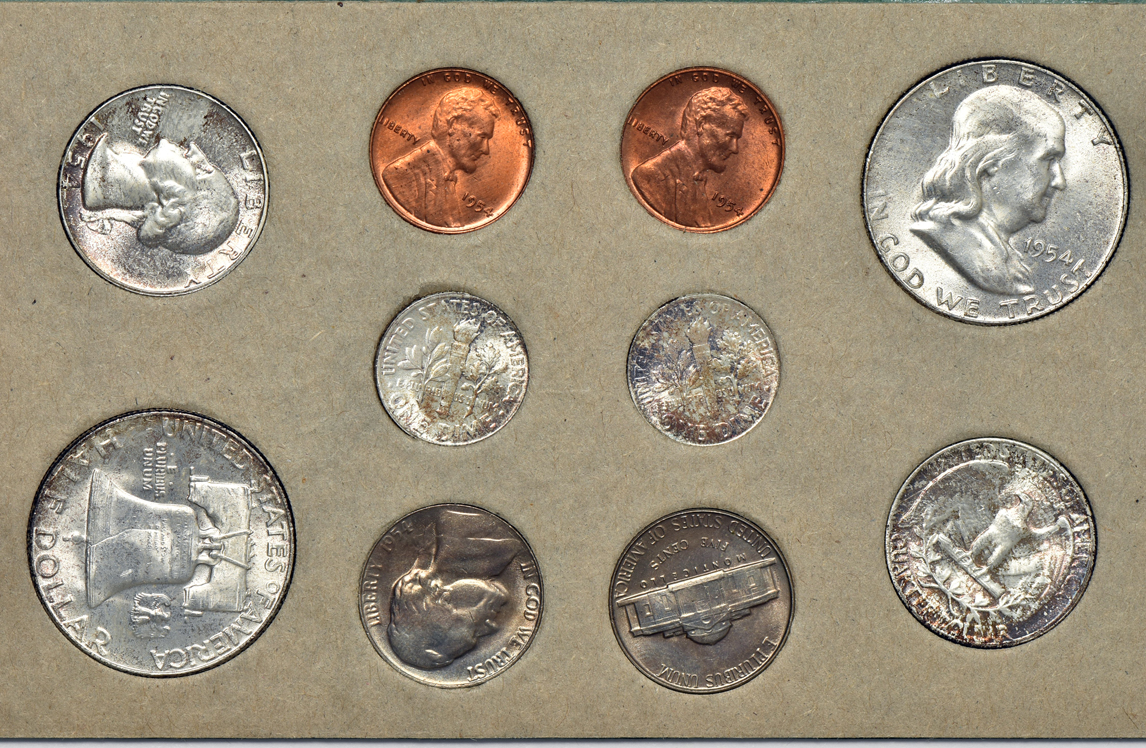 1954, 1956, 1957, and 1958 Mint Sets