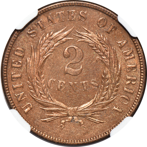 1873 Open 3 NGC PR-64 BN